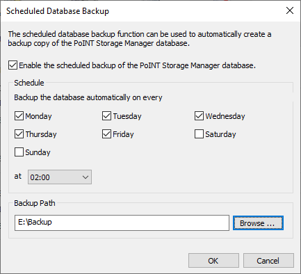 PoINT Storage Manager Database Recovery + Backup