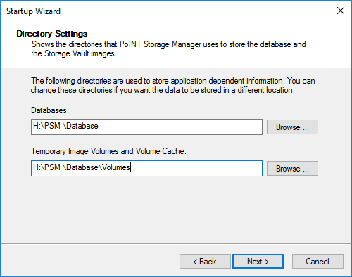 PoINT Storage Manager Upgrade (Screenshot)