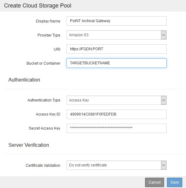 NetApp StorageGRID ILM auf Tape